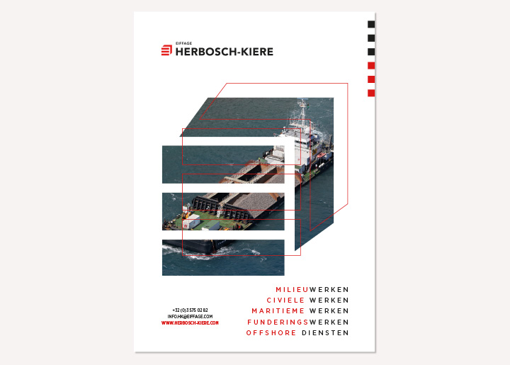 Ontwerp voorstel advertentie Herbosch-Kiere (mogelijk affiche) met foto verwerkt in vergroot logo contour 03