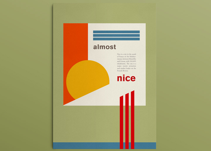 Ontwerp poster almost nice / Nice