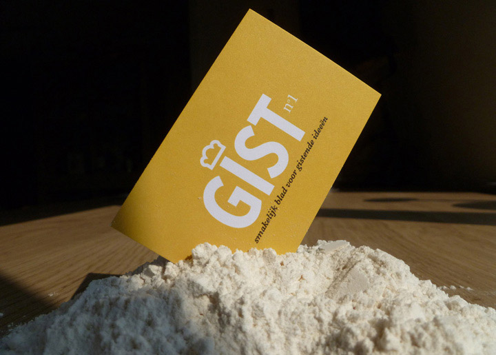 ontwerp logo & visitekaartje 'GIST, independant (photo) graphic Zine'